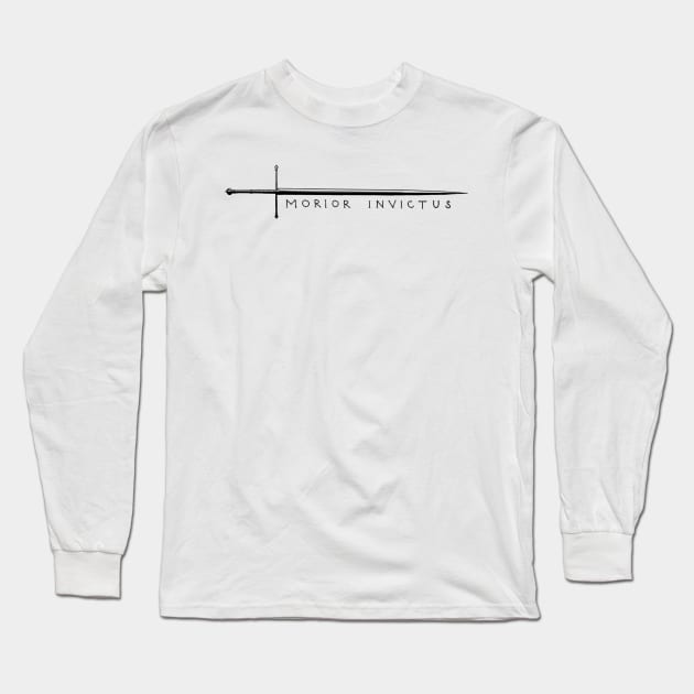 morior invictus Long Sleeve T-Shirt by Otto von Faust